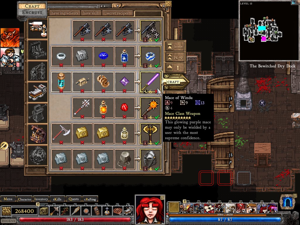 felipepepe's tweet photo. A game I feel doesn't get much recognition nowadays is Dungeons of Dredmor.

Released in 2010, it managed to present old-school roguelikes in a super friendly and accessible way, while keeping a ton of depth &amp; challenge. Without it I would've probably never tried ToME and DCSS :) https://t.co/xSTBVIidic