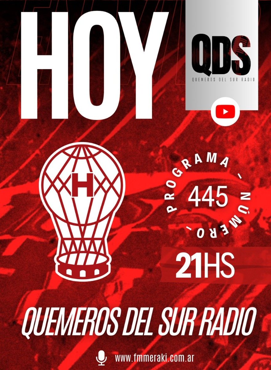 quemerodelsurok's tweet photo. #Huracán 🎈 #Programa445
¡A todo o nada este viernes!
🤔 Se viene River en el Ducó
👉 Este miércoles 27/3 desde las 21 te esperamos para hablar del Globo
🗣️ Invitados
Escuchanos en nuestro canal de YouTube👇
https://t.co/DHE71G9lSw
💻 https://t.co/PtlP7jKZld https://t.co/oZSZMI8U3S