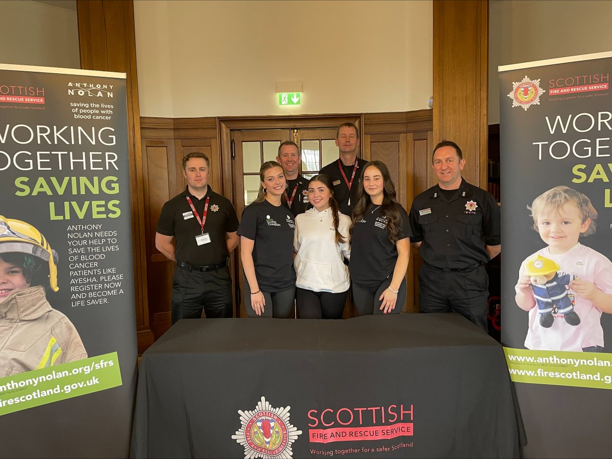 Anthony Nolan/ SFRS partnership donor recruitment day at Marr College, where 83 potential lifesavers were added to Anthony Nolan register.