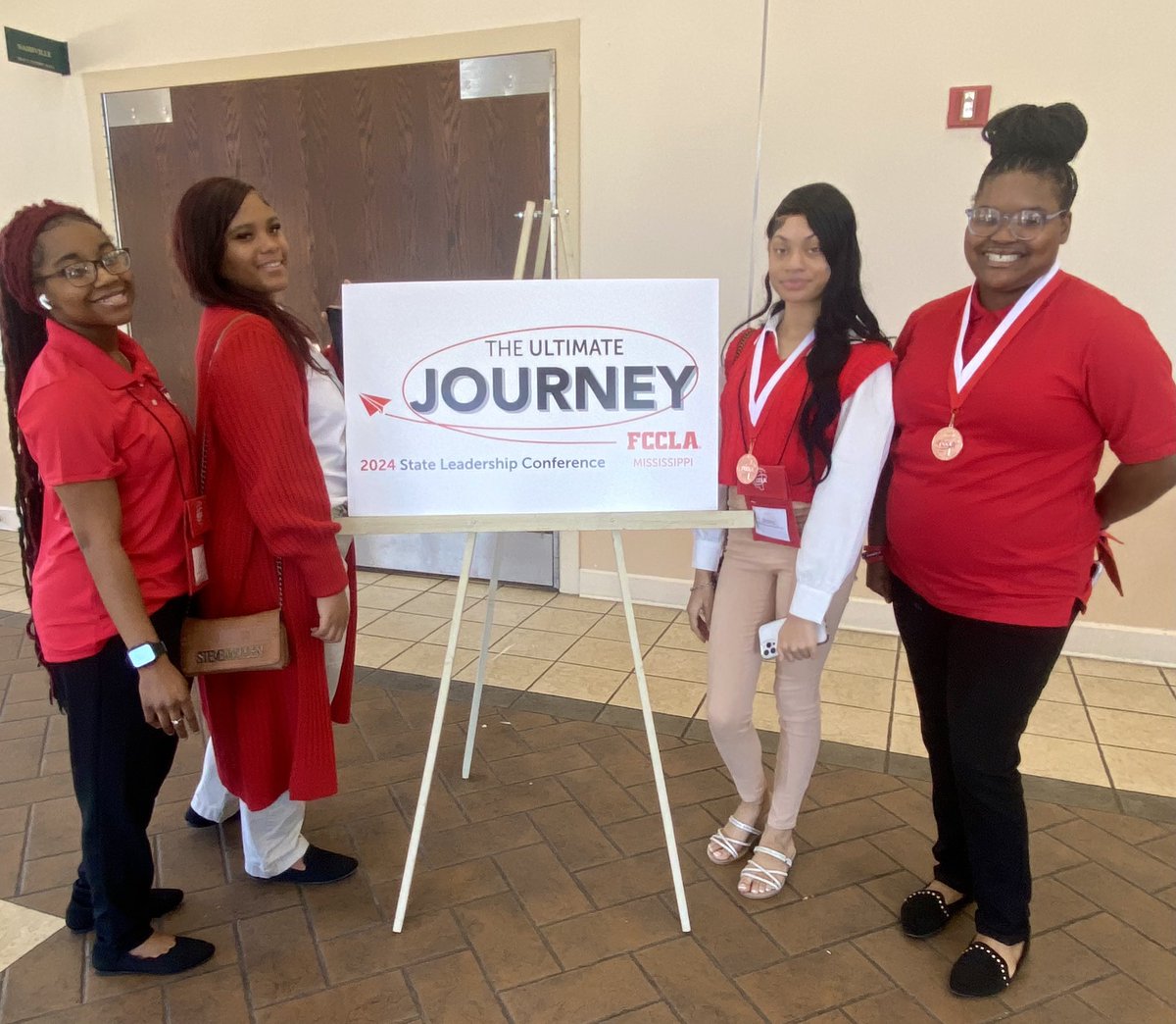 WestPointCTC's tweet photo. Mrs. Acker’s students competed at the @NationalFCCLA State Competition in Natchez this week. Congratulations to Mya Murray - 2nd place and Aniya Cox - 1st place in their events. #WPCTC #WPCSD #CTE #FCCLA #TooMuchPoint https://t.co/GRlfsxGBRK