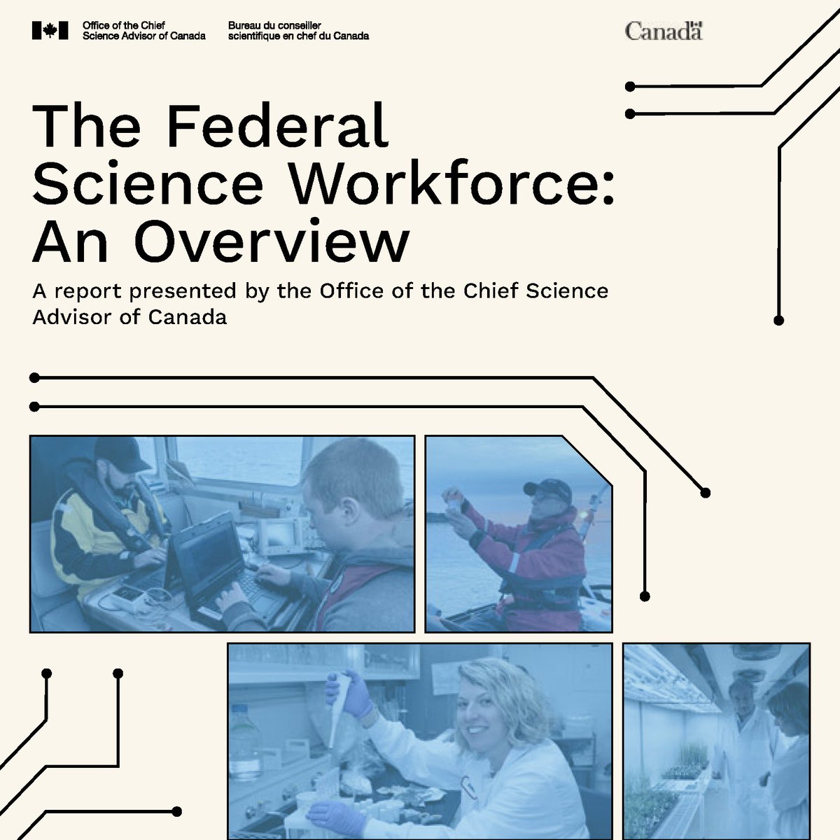 Federal scientists play a key role in Canadian society thanks to the quality of their #research, the depth of their analyses and the insight of their advice. Find out more about the state of the federal science workforce in my recent report: science.gc.ca/site/science/e… 🧵1/2