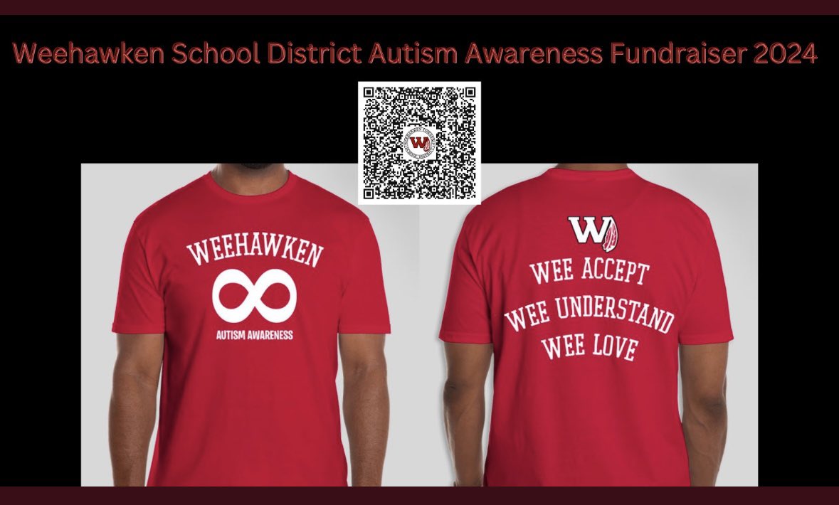 8 days to go! Weehawken School District is holding a Autism Awareness Fundraiser, help show your support as we get closer to Autism Awareness month❤️ customink.com/fundraising/we…