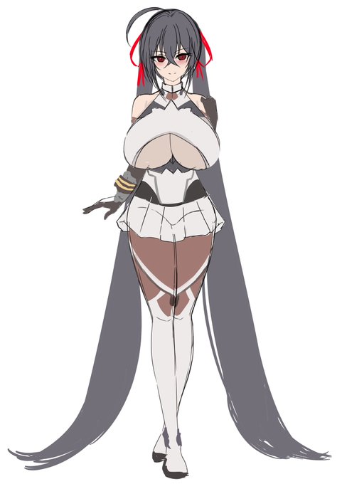 資料用にざっくり描いたら意外と似合う大鳳の破マ艦衣装 