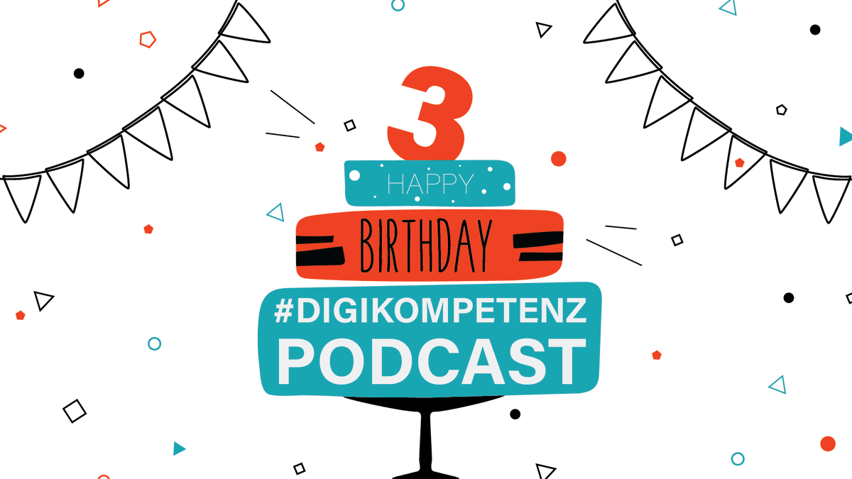 Happy Birthday #digikompetenzpodcast - 3 years old! Remarkable that Digikompetenz #Podcast has a firm place in your hearts and ears. We made it into the top 10% of the most shared #podcasts on Spotify and look forward to the future! 👉spoti.fi/3ugUFJl #transformation