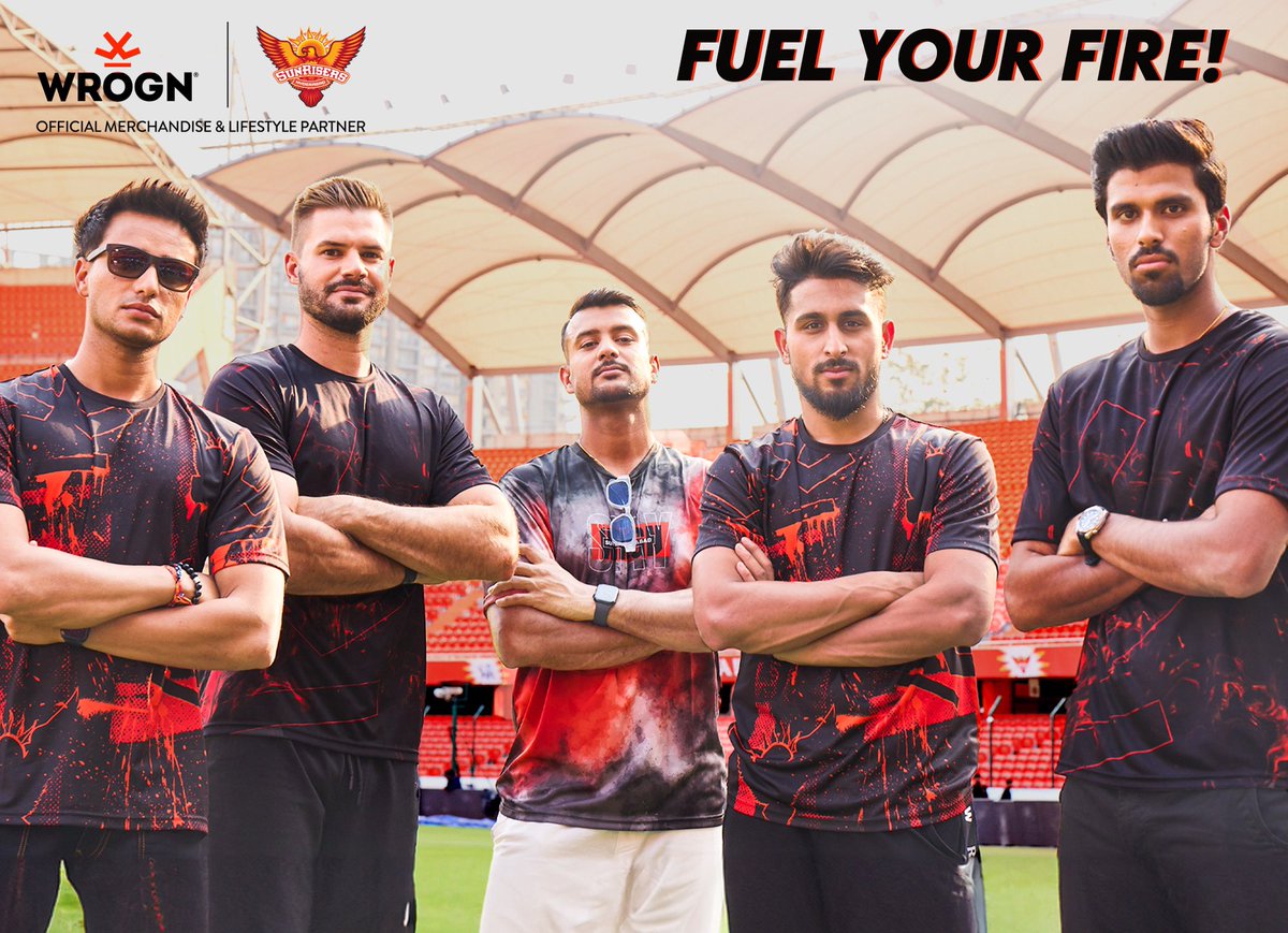 Squad goals much? We’re all in for the Sunrisers’ fiery crew!🔥 #OrangeArmy #PlayWithFire #SunrisersHyderabad #StayWrogn