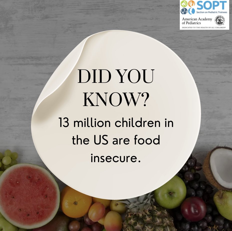 Did you know 13 million children in the US are food insecure? Rates 📈 of food insecurity in rural areas 🌾 and southern states are higher compared to the rest of the country. Minorities and single-parent households are affected the most. #GlobalChildNutritionMonth 🍎🌍