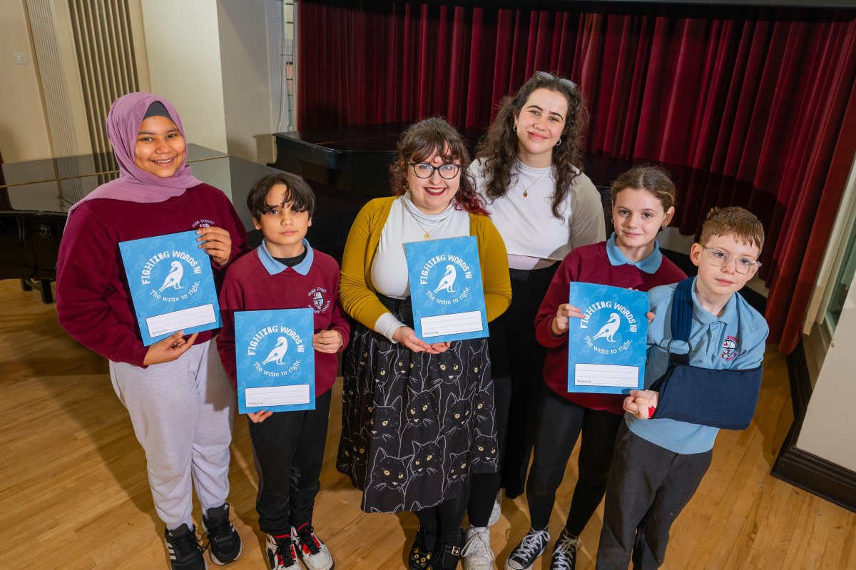 We are proud to partner with @fightingwordsni and @HeaneyCentre @QUBelfast to deliver #creativewriting workshops to inspire the next generation of creative writers! Read more: qub.ac.uk/News/Allnews/f…