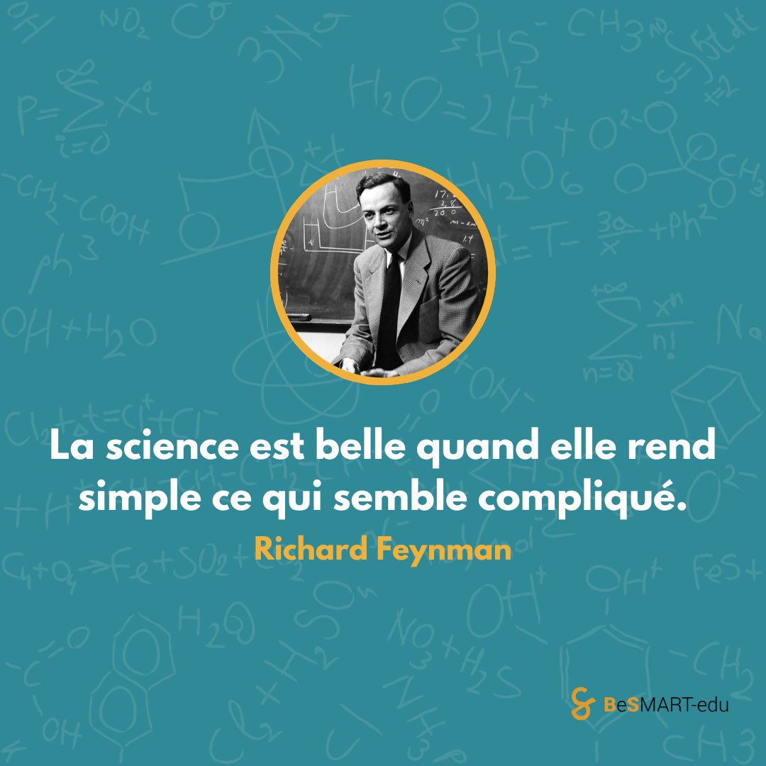 Simplifier la complexité avec élégance ✨ 

La science trouve sa beauté dans la clarté qu’elle apporte aux mystères du monde, comme l’a si bien dit Richard Feynman ! 🌌💡 

#Science #Simplicity #RichardFeynman #Inspiration