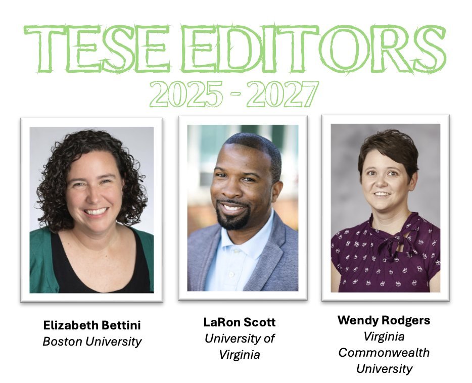 @Dr_LaRon_Scott, Wendy Rodgers, & I are SO honored & humbled by the opportunity to serve as the next editors of Teacher Education & Special Education, beginning January, 2025 😊