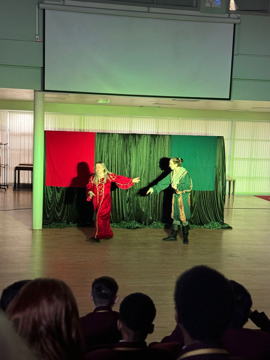 StPetersUK's tweet photo. Thank you to Initiate Theatre for performing Macbeth for our Year 10 students. This helps them understand the plot as well as feel the emotions of the character. #differentlearningstyles #retainknowledge
#macbeth #year10 #gcse #englishgcse #performances https://t.co/RJHzH5OB9v