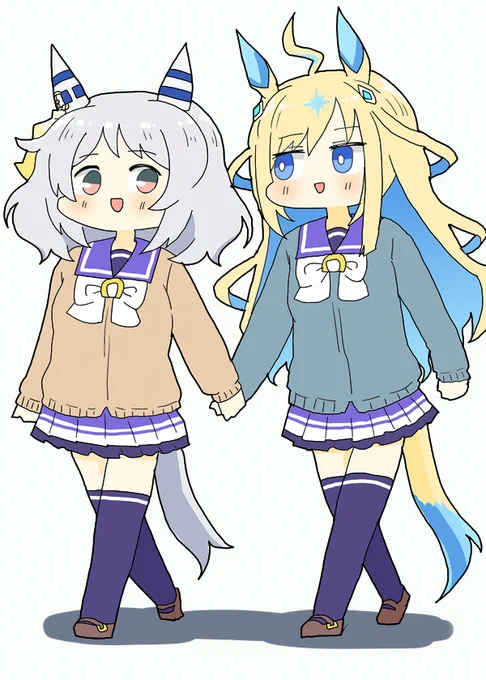 カーディガンミラ子とユニちゃん 