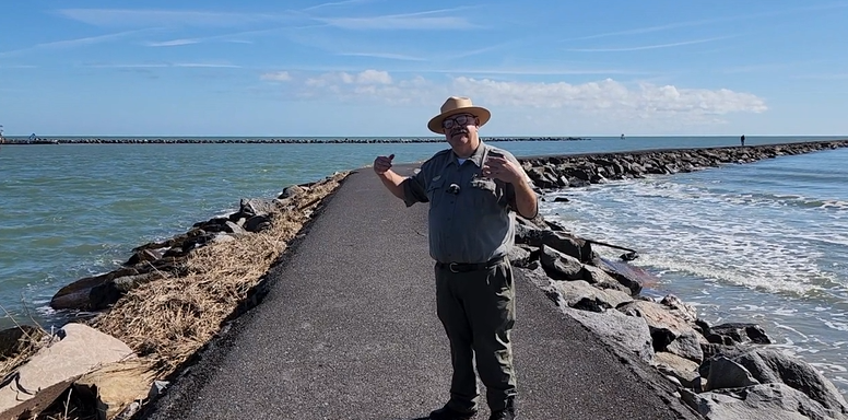 SC_State_Parks's tweet photo. When you dredge a navigation channel what do you do with the sand? At Huntington Beach that sand gets piled on the beach, and we use it to create shorebird nesting π€ areas. Listen up as #RangerMike tells you all about it! πhttps://t.co/COqcoMstIs https://t.co/y6r3ci8TX1
