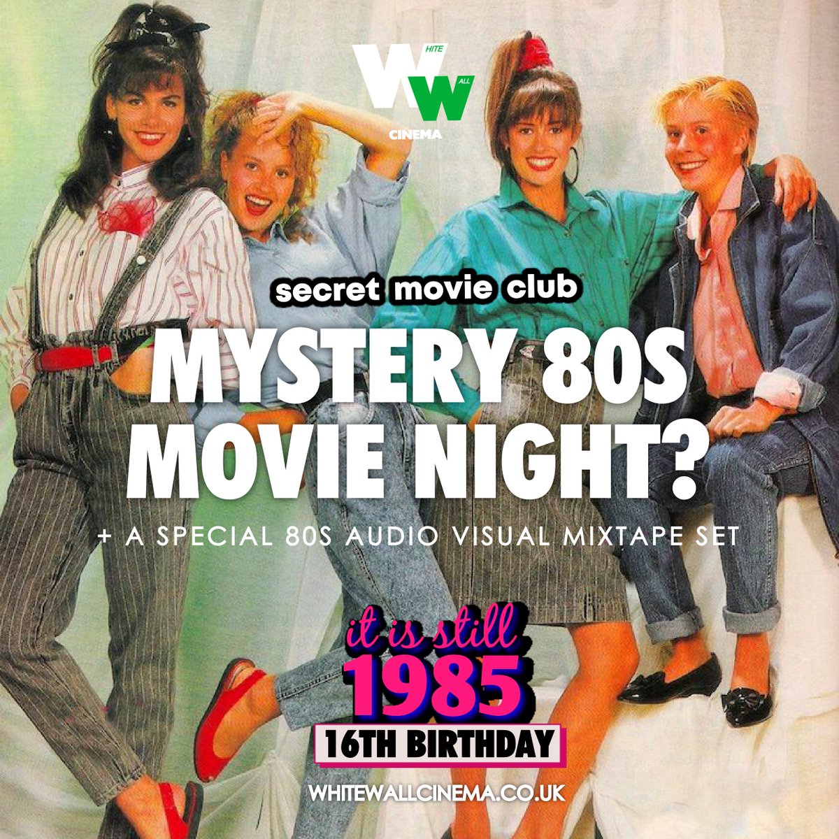 We have discounted tickets for White Wall Cinema! 🎞️ 🎬 SECRET MOVIE CLUB: IT IS STILL 1985's 16TH BIRTHDAY SPECIAL 🗓️ 29 MARCH, GOOD FRIDAY ⏰ 7.20PM Get your tickets here: brightonsufreshers.native.fm/event/secret-m…