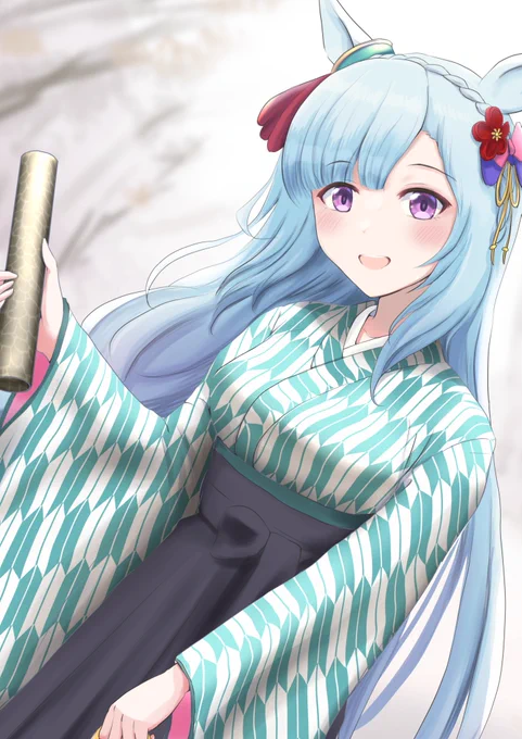 アルダンさん卒業おめでとう……っていう妄想…(おたおめ!)#メジロアルダン生誕祭2024#メジロアルダン誕生祭2024 