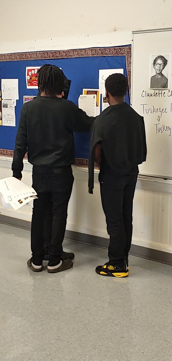 Students participating in World War II Crime Scene Investigation to figure out who is The Flying Fortress secret passcode to stop them from changing history