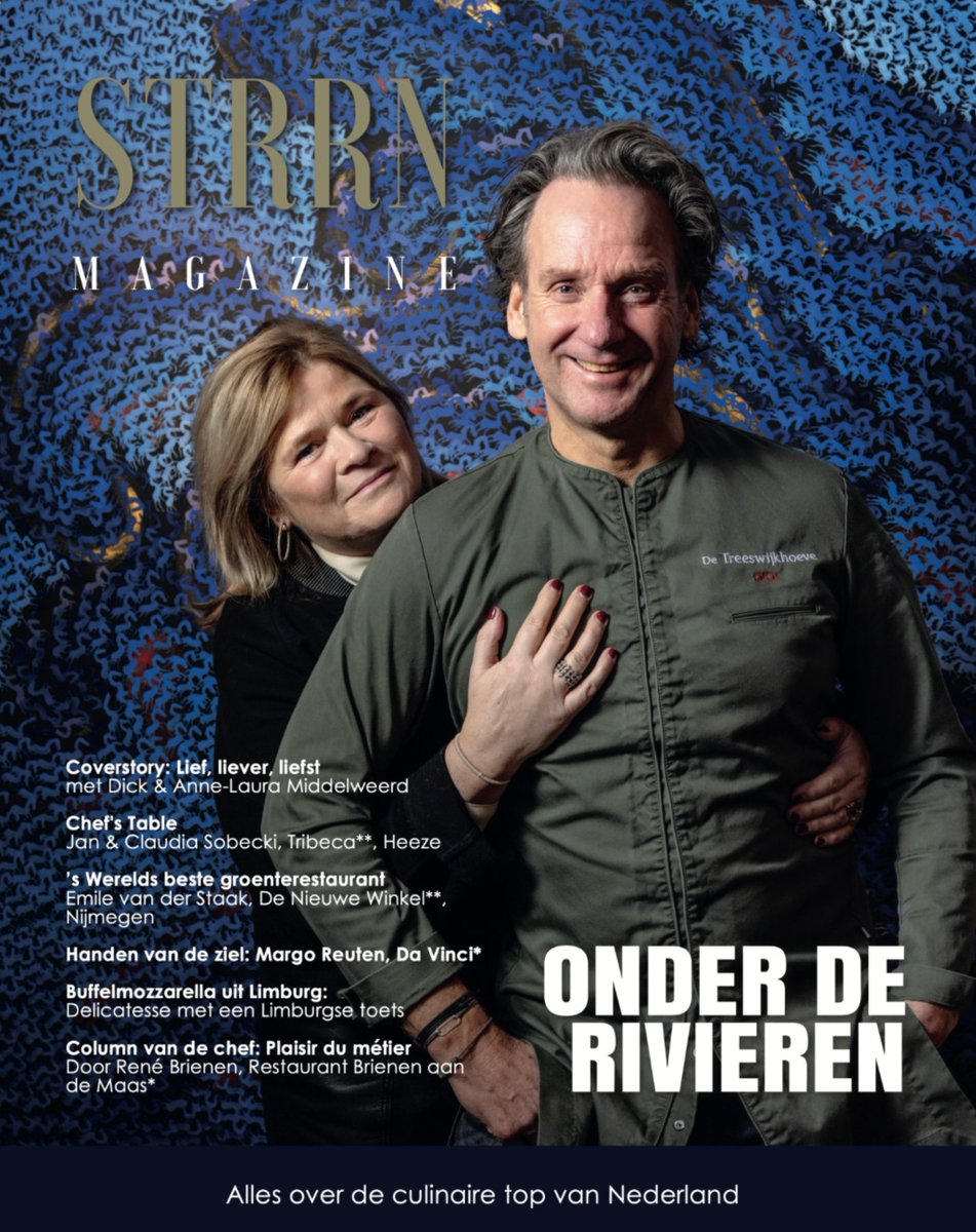 Morgen op je deurmat? De 20e editie van STRRN Magzine is van de pers! Voor deze editie zijn wij afgereisd naar de 'bourgondische' provincies van Nederland. Voor inhoud en abonnementen zie: strrn.nl/magazine/
Deze editie los bestellen kan hier:
productenvansterrenchefs.nl/losse-nummers/