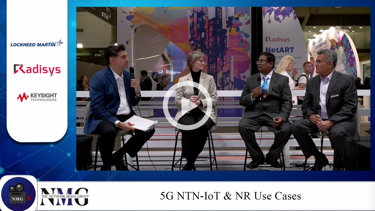 #5G #NTN is soon to hit the ground & sky running with @LockheedMartin 's satellite base station launch this year, with partners @Radisys Corporation and @Keysight Technologies. Powered by #NMGMedia Full sessions: thenetworkmediagroup.com/blog/5g-ntn-ev…