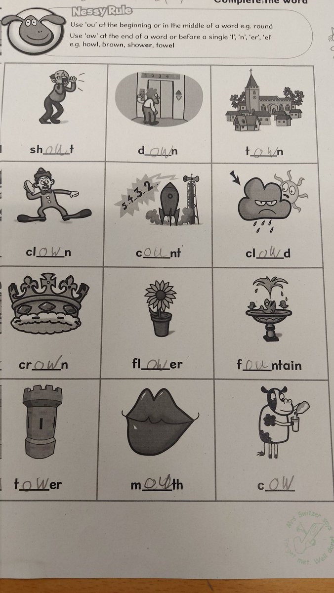 Some P3 pupils were exploring when to use the different written versions of the 'ou' sound today. Quite a tricky rule to remember @MrsJohnsonCPS <a href="/MissHood_FC/">Miss Hood</a>