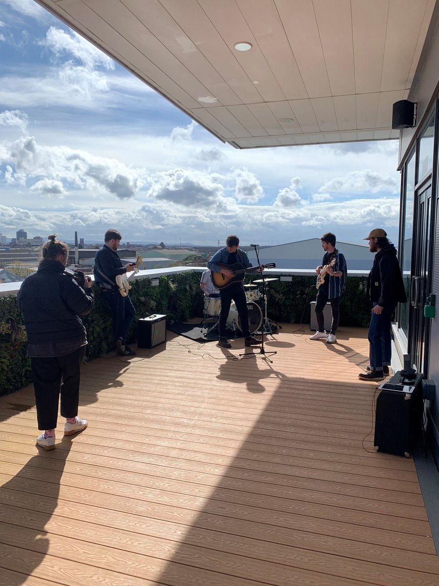 Not your average day at a working port! We were delighted to welcome @FinnForster1 to @portofmbro shooting his music video 'Stay Right Till The End.' Finn is a local musician and chose Port of Middlesbrough as his backdrop for the video. #MoreThanJustAPort #LocalTalent