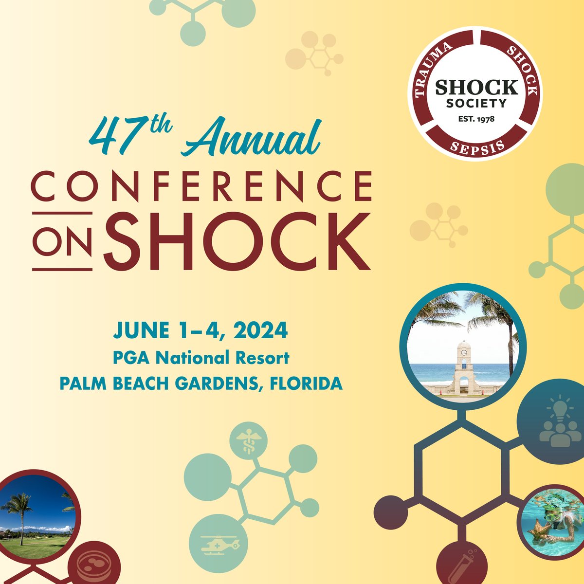 We are excited to announce that registration is now open for the highly anticipated 47th Annual Shock Conference, scheduled to take place from June 1st to June 4th at PGA National Resort. 

Join us in Palm Beach Gardens, Flordia! Register here today! shoso.memberclicks.net/shockcon_24#!/