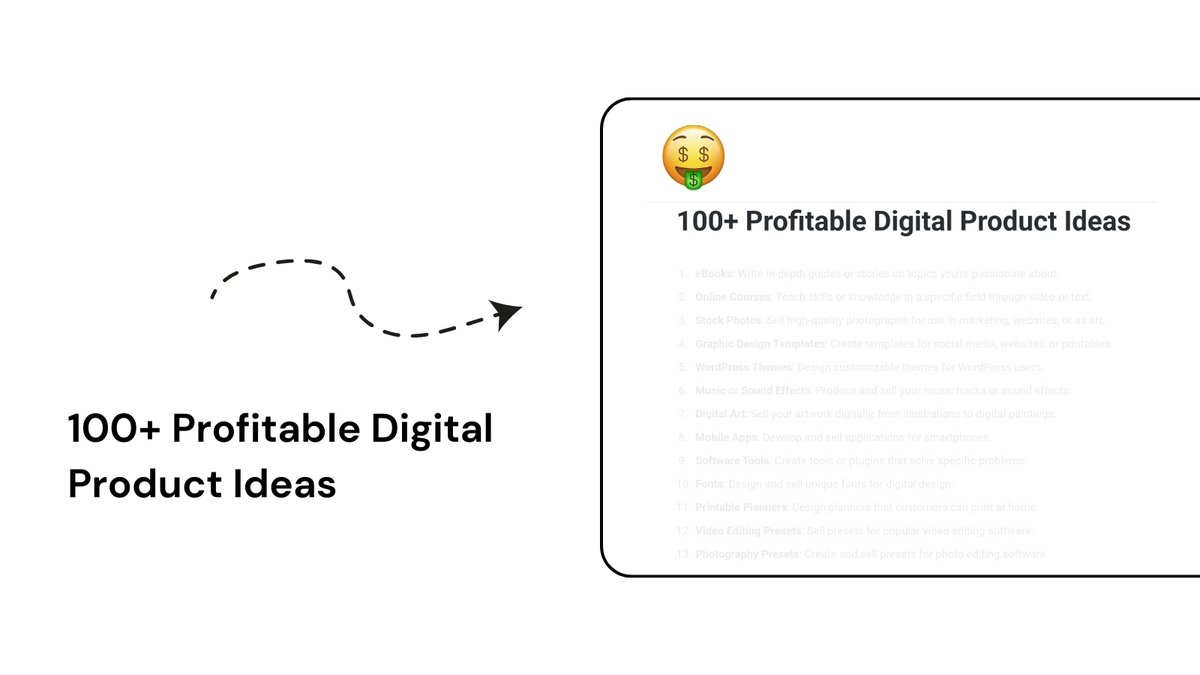 SarahhBurner's tweet image. Kids are earning in 6-7 Figures just by selling Digital Products Online
If they can so can you
And to help you do that I made a resource that has 100+ Profitable Digital Product Ideas
Like, Repost & reply "Send" & I'll DM link
(Must be following so I can DM)