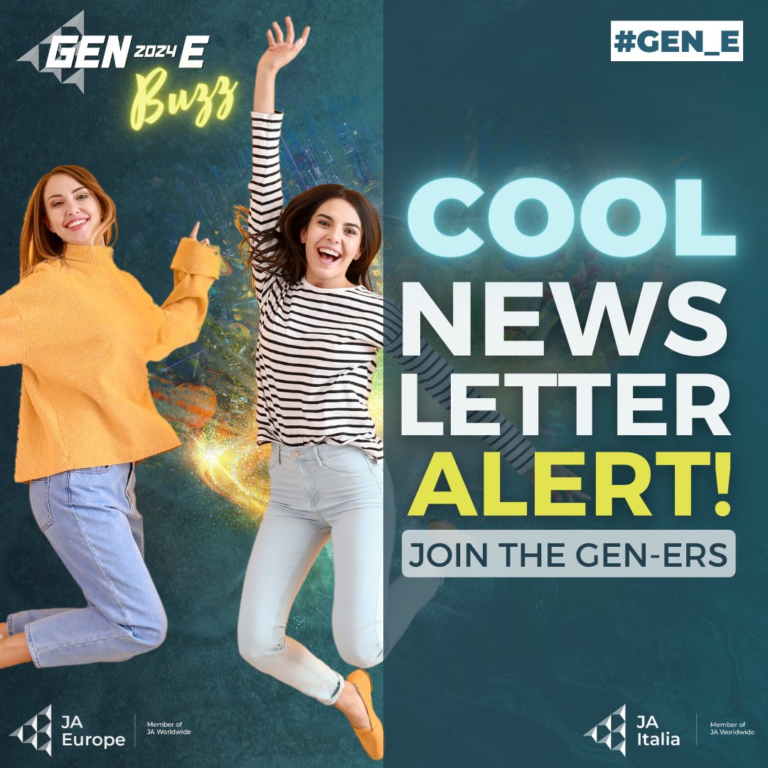 Join thousands of #Gen_Ers, sharing the same passion for entrepreneurship and innovation!​ Subscribe to #Gen_E Buzz to get important reminders, deadlines and all the news you need to succeed and win big at #Gen_E​ Subscribe here: gen-e.eu @jaitalia