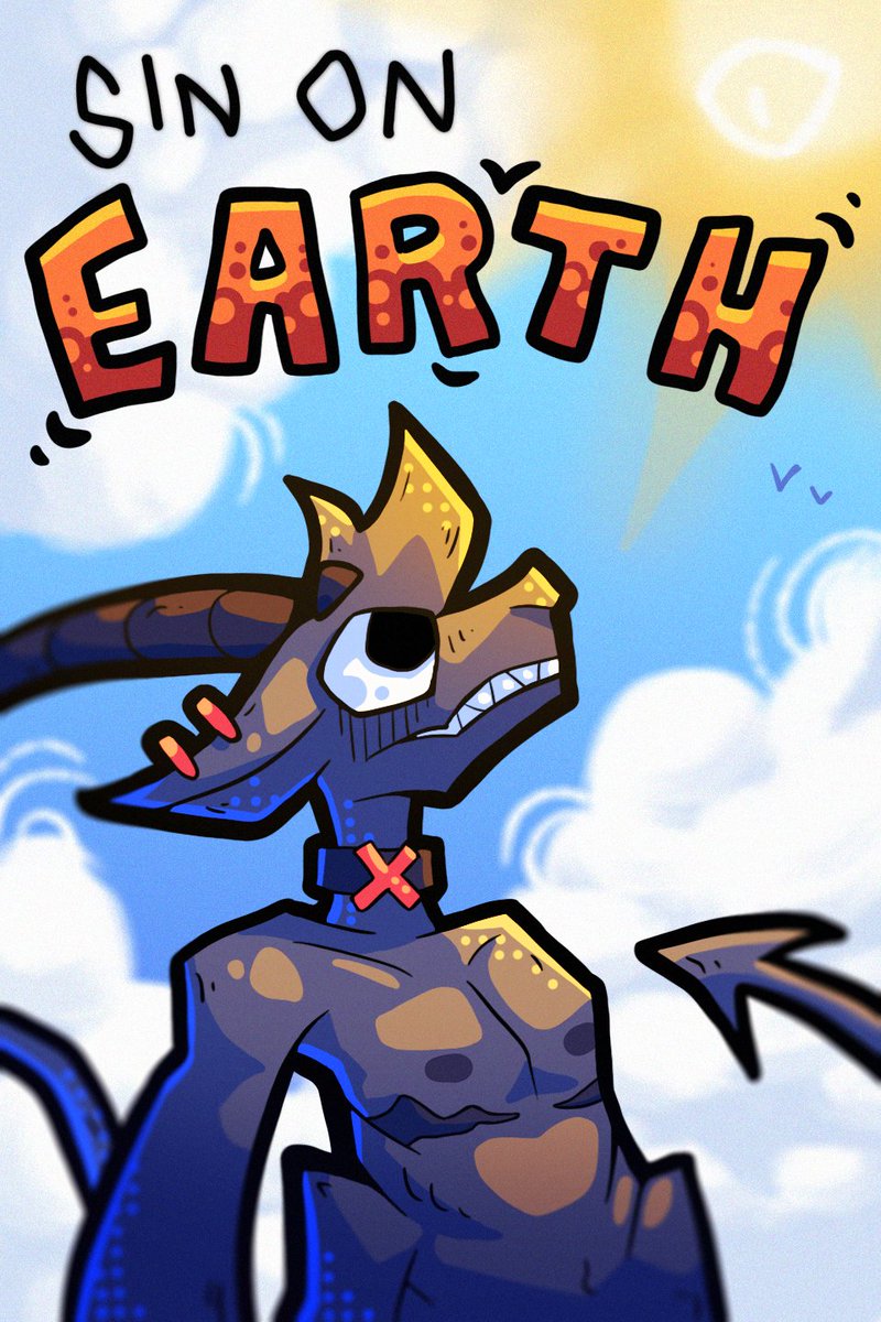 DemonInkorp's tweet photo. Sin on Earth cover - upcoming webcomic let the universe not allow me to give up on this project
#comic #webcomic #art #artist #digitalart #story #demon #oc #shapeshifter #lgbtq #trans #nonbinary #topsurgeryscars https://t.co/gDSEiZC1Ym