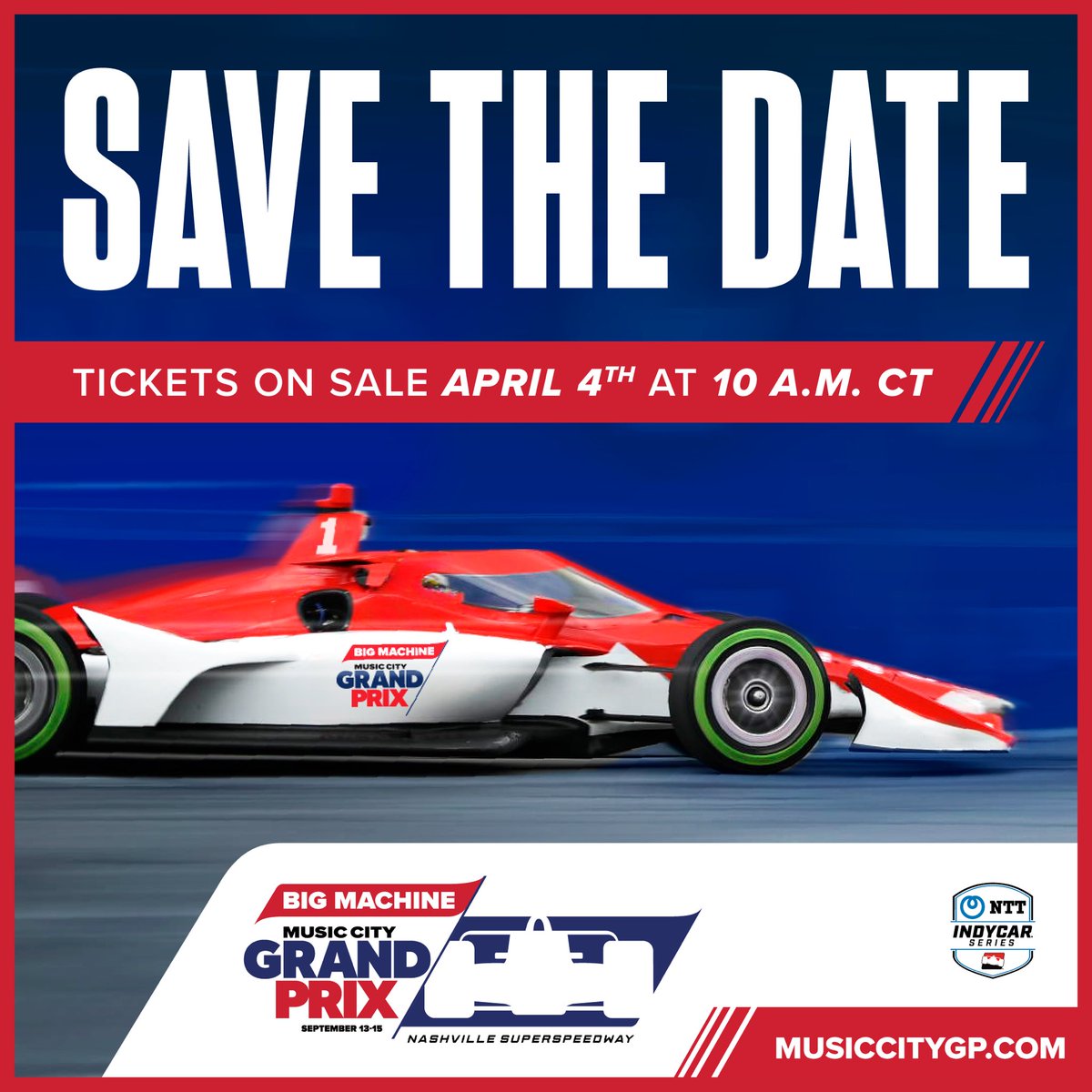 MusicCityGP's tweet photo. 🎟️ SAVE THE DATE 🎟️
📅: April 4th at 10AM 
🔗: https://t.co/5UvQR1ax43 

#musiccitygp #bigmachinemcgp https://t.co/2kRuWse5JV