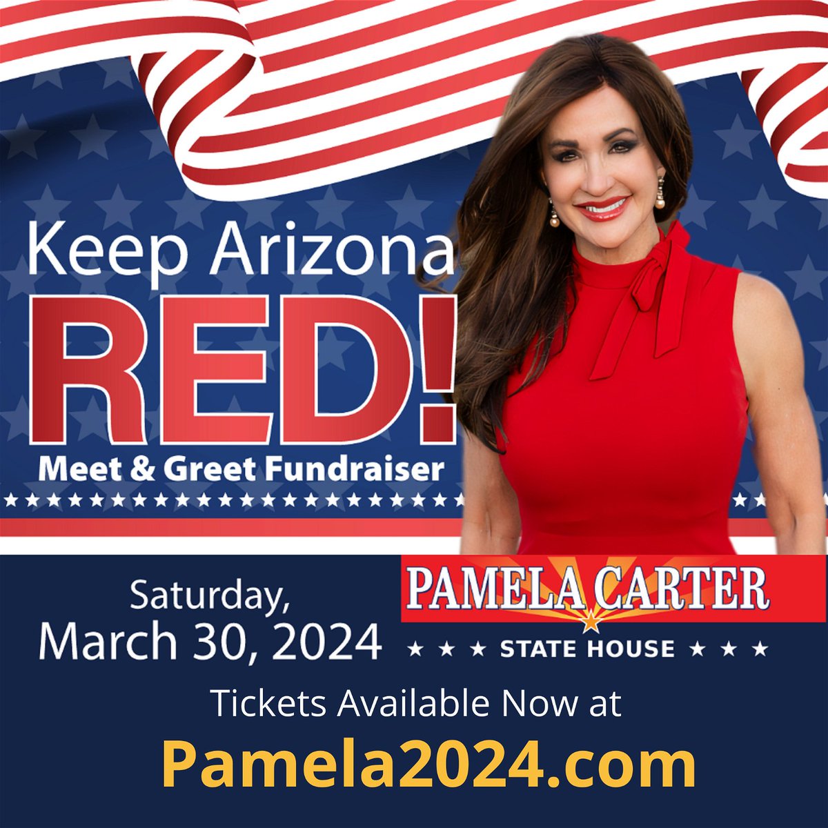 Join me and some friends on March 30th to plan how to keep Arizona red! Visit Pamela2024.om for tickets. #arizona #phoenix #az #scottsdale #scottsdaleaz #mesa #paradisevalley #phoenixaz #scottsdalearizona #maricopaaz #paradisevalleyaz