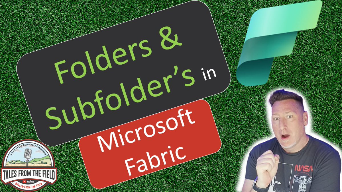 Our latest MS Tech Bits is LIVE! Fresh off @SQLBits @SQLBalls made a quick video before heading to #fabcon Microsoft Fabric: Introduction to Folders in a Fabric Workspace!! Link: youtu.be/XRulJ3DO-Cc @JoshLuedeman @DBABullDog @BradleySchacht @neeraj_jhaveri @nodestreamio