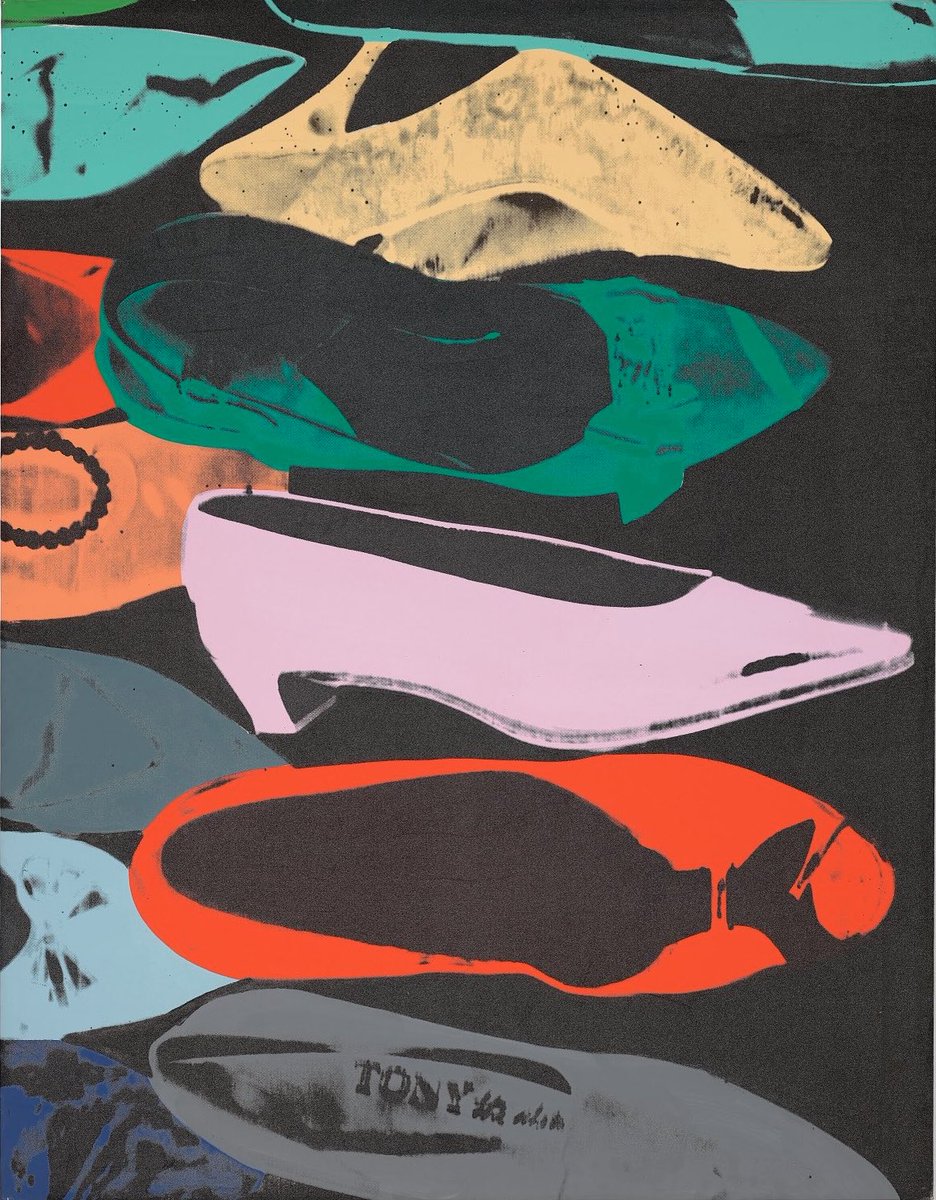 MarcoDo79682721's tweet photo. Diamond Dust Shoes silkscreen by Andy Warhol (1980). https://t.co/GCGEs7p0f6