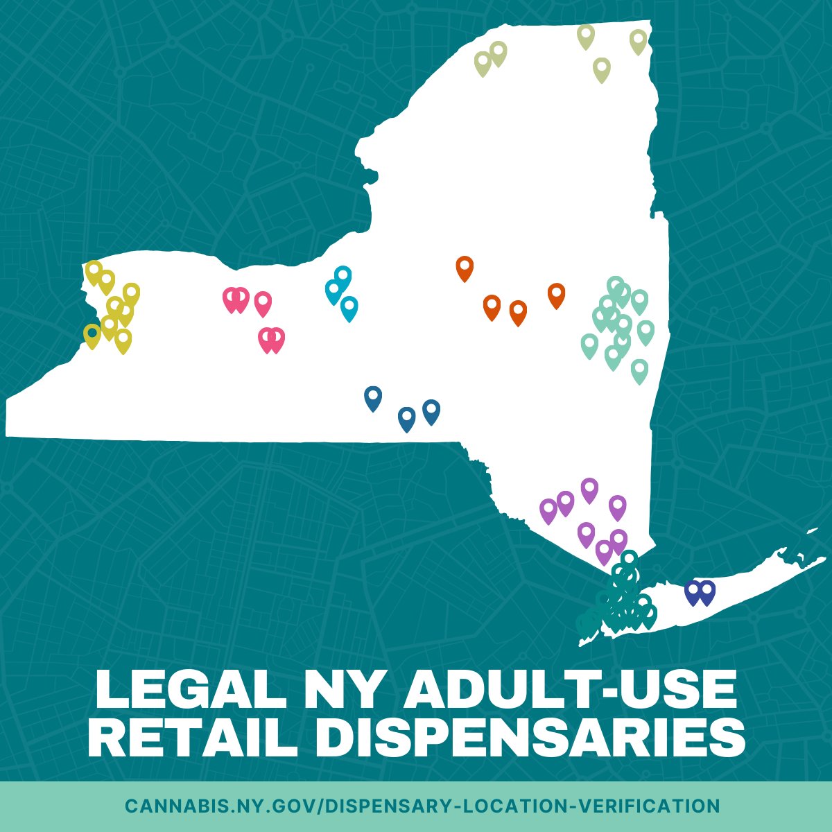 #NYcannabis is reaching new heights with 90 AU retail dispensaries now open statewide. These legal dispensaries offer: 🌿 Safer cannabis products 💼 Local job opportunities 📈 Economic growth 💵 Community reinvestment 📍 Find your local dispensary: cannabis.ny.gov/dispensary-loc…