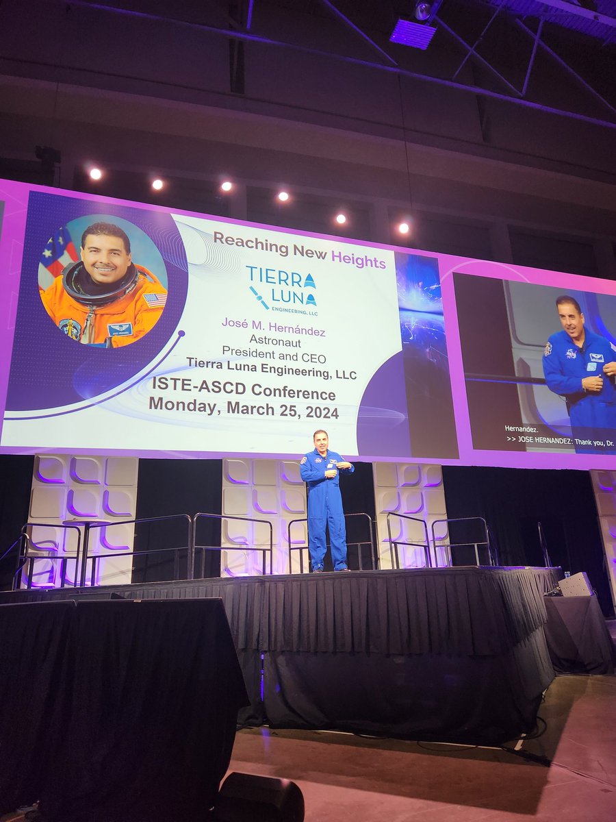 Wow! José Hernandez inspires with his story of perseverance & determination at the ASCD Conference in Washington DC. @Astro_Jose #afathersrecipetosuccess #goals #roadmap #education #strongworkethic #dontgiveup #amillionmilesaway @ASCD @LASchools @LASchoolsNorth @LAUSDDepSupInst