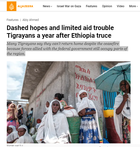 Romha12's tweet photo. The US gov't must act &amp; pressure the Ethiopian gov't to #UpholdThePretoriaAgreement‼️ 
"Many #Tigray|ans say they can’t return home despite the ceasefire because forces allied with the federal gov't still occupy parts of the region."
@StateDept @SenateForeign @MikeHammerUSA @USUN https://t.co/DloKEgo3xb