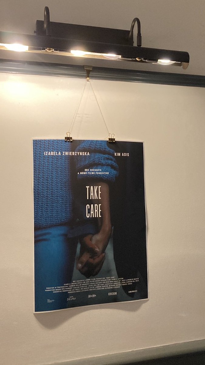 Huge congratulations to <a href="/kathy_stocker/">k</a> &amp; all cast &amp; crew of TAKE CARE - WINNER of 🔥Best Short Film🔥<a href="/CrossingScreen/">CrossingTheScreen</a> festival Eastbourne. Here is star actor Jim Whelan collecting the award! Take Care was exec produced by Lee Child <a href="/LeeChildReacher/">Jack Reacher Books</a> 🥂👏🏼