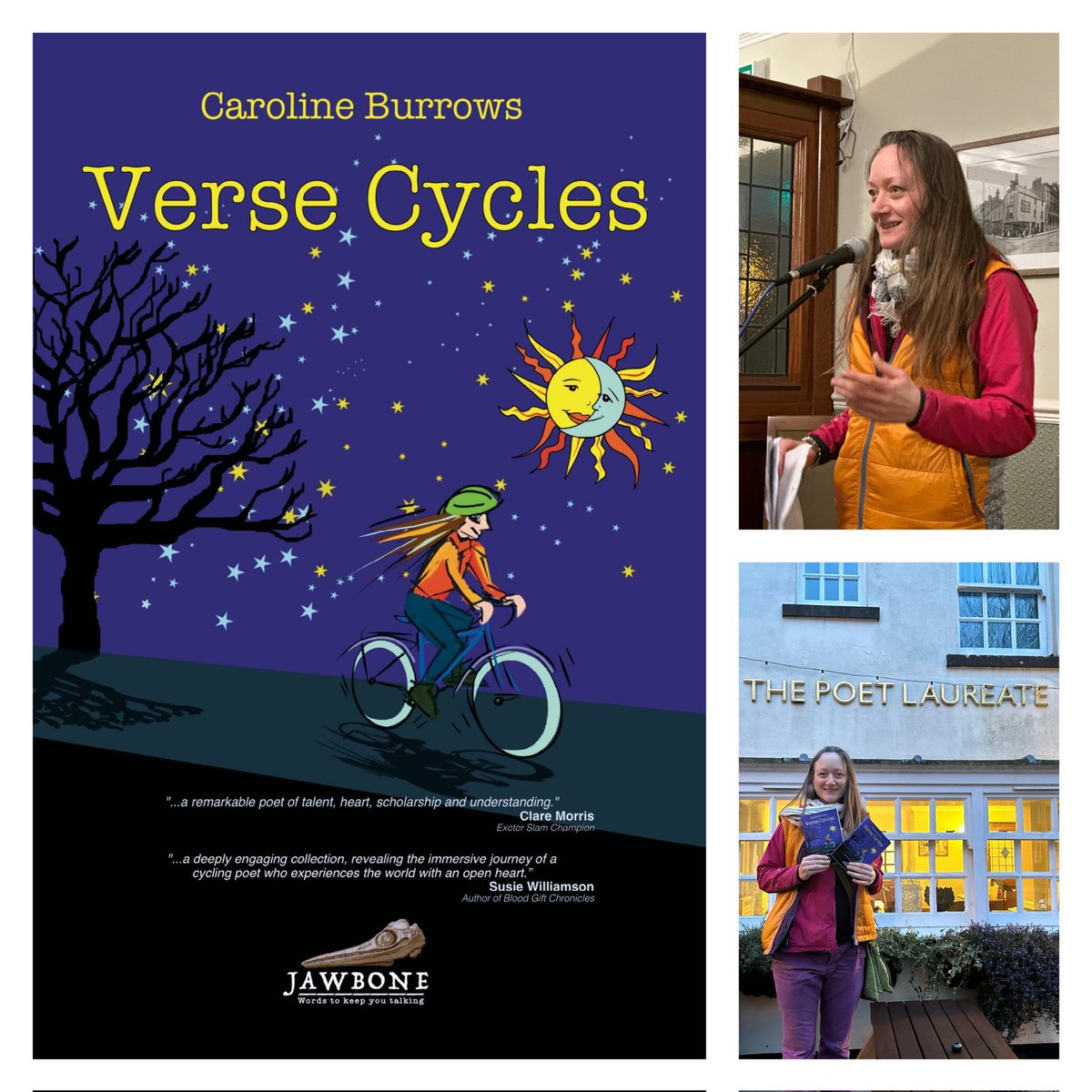 Had a grand time reading #poems from Verse Cycles at The Poet Laureate, Poundbury. The fellow poets, storytellers+musicians made for a fab night.
Collection: wessex.media/publications/c…
#livepoetry #versecycles #versecycle #carolineburrows #CyclePoet #bikebardontour #poetrycollection