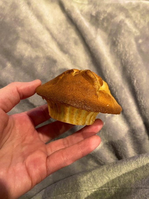 友達がマフィン作ったからってくれたんだけど、なんか形が🤣🤣🤣🤣 卑猥すぎて爆笑した🤣🤣 友達は「だから言ったじゃん？形変だって🤣」って🤣 いやまさかこんな形って想像してない🤣🍄 https://t.c<a href="/tag/la"class="tags"><span>#la</span></a>