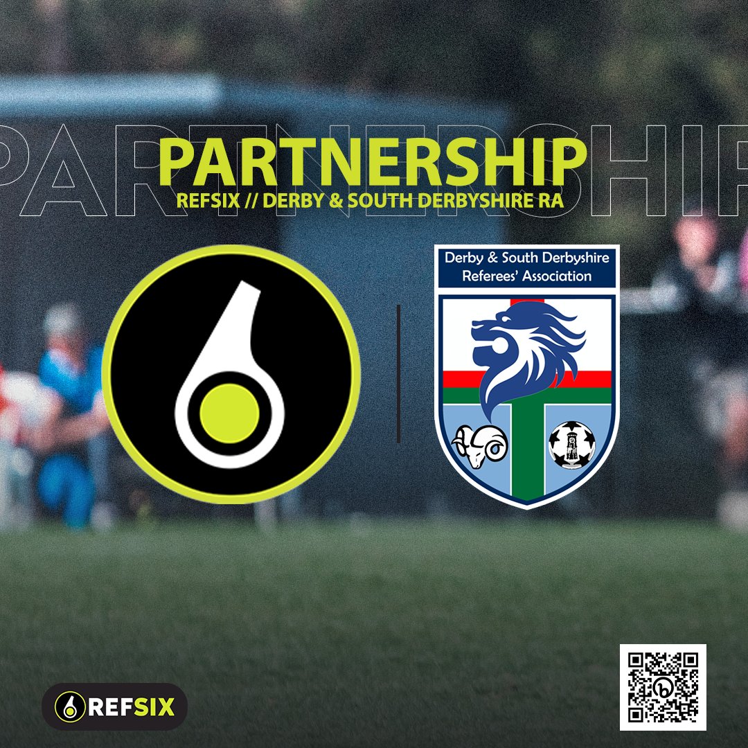 Following on from our successful partnership with @DerbyshireFA we’ve teamed up with Derby and South Derbyshire RA! We recommend checking out their regular meet-ups and training sessions if you’re a local referee. More info here - refsix.com/news/partnersh…