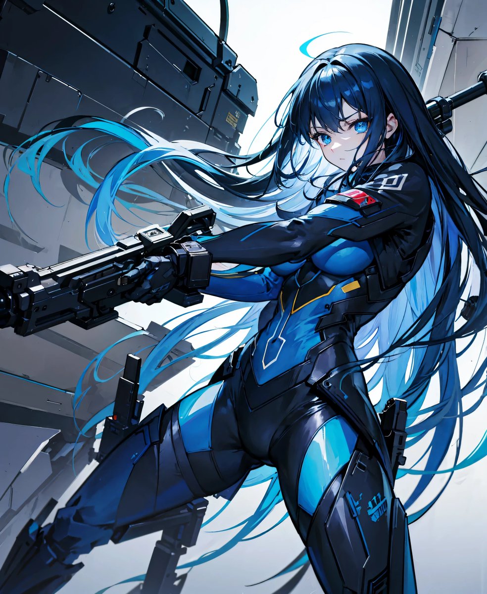 BluePilotSuit's tweet photo. A girl who wears a cyber suit and fights.
#BlueCyberSuit
#BlueCyber
#aiart #aiartwork #CyberSuit #AI #AIイラスト #AIillustration
#BlueCyberSuit20230329 https://t.co/N2VHUk5Gm1