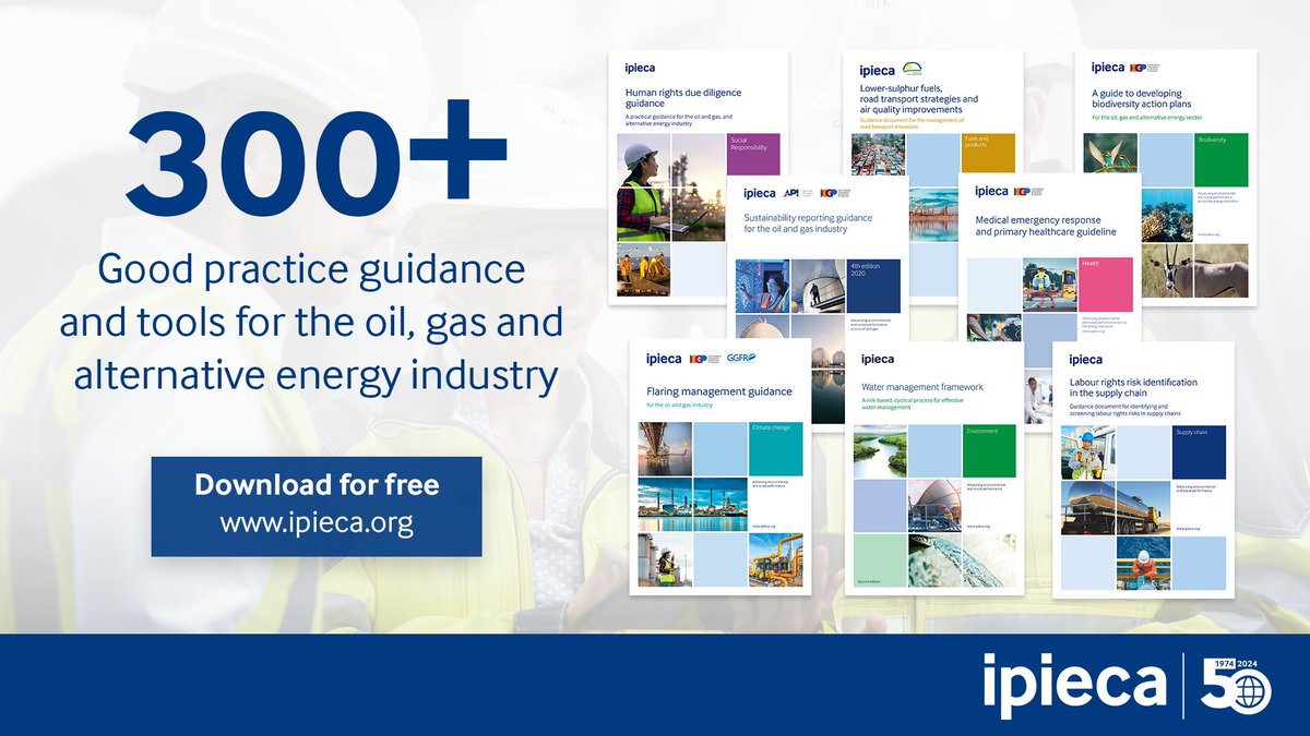 Our core role is the same as in 1974: raise awareness/support for UN conventions and provide good practice guidance & tools to help industry contribute to achieving them. In 50 years, we’ve produced over 300 resources. Explore the highlights👉 rb.gy/sf3crj #Ipieca50