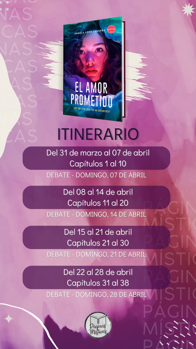 rozandolabios's tweet photo. El amor prometido como nunca imaginaste que lo leerías.

¿Quieres sumarte a esta lectura? ¡Puedes! No solo conocerás secretos de la novela y participarás en dinámicas... ¡También podrías ganar un premio!

¿Interesada? Déjame un comentario. https://t.co/J1sFFySg0f