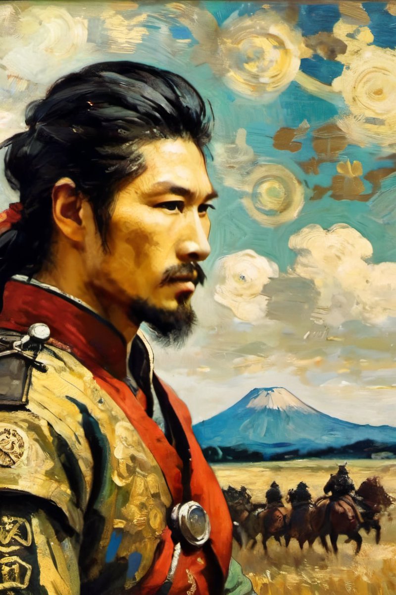 GingerMainichi's tweet photo. 18/31 My horse 

I'm just in love with how these steppe dwellers fit into Van Gogh's style ❤️ https://t.co/yz892uI8IU