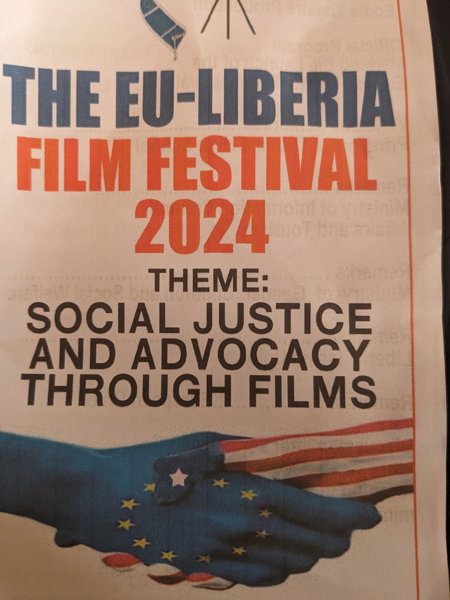 Pleased to attend the launch of the EU-Liberia Film Festival at Tubman High School in Monrovia, which aims to promote social justice &amp; advocacy through film. The programme began with a screening of powerful Liberian movie, 'The Fight', which addresses the issue of SGBV in Liberia