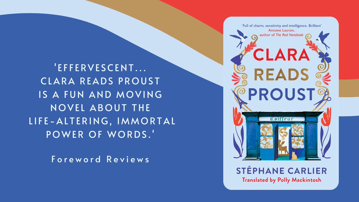 GallicBooks's tweet image. Officially out tomorrow: CLARA READS PROUST by Stéphane Carlier, transl. by Polly Mackintosh. 
Don't miss this gem of a novel!