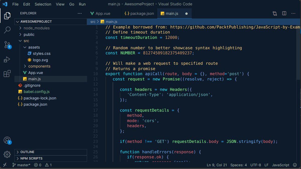 After a long day of coding, I can officially say that my visual studio code theme is now online in the marketplace. Anyone can now download my theme without any problem. Comment if you're gonna use it an don't forget to follow for more new content!

Link: lnkd.in/gjRKkfgB