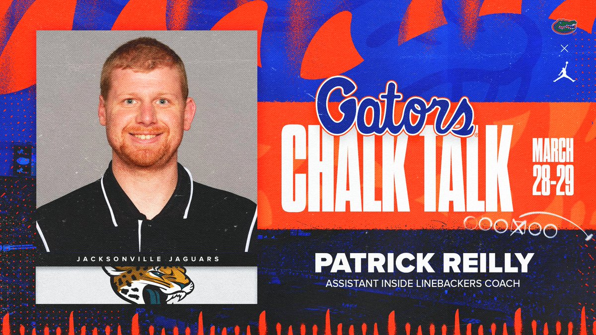 Excited to have Patrick Reilly join us at this year's Chalk Talk! See everyone tomorrow! 🗓️ March 28-29 Register Now: floridagators.com/sports/2024/2/…