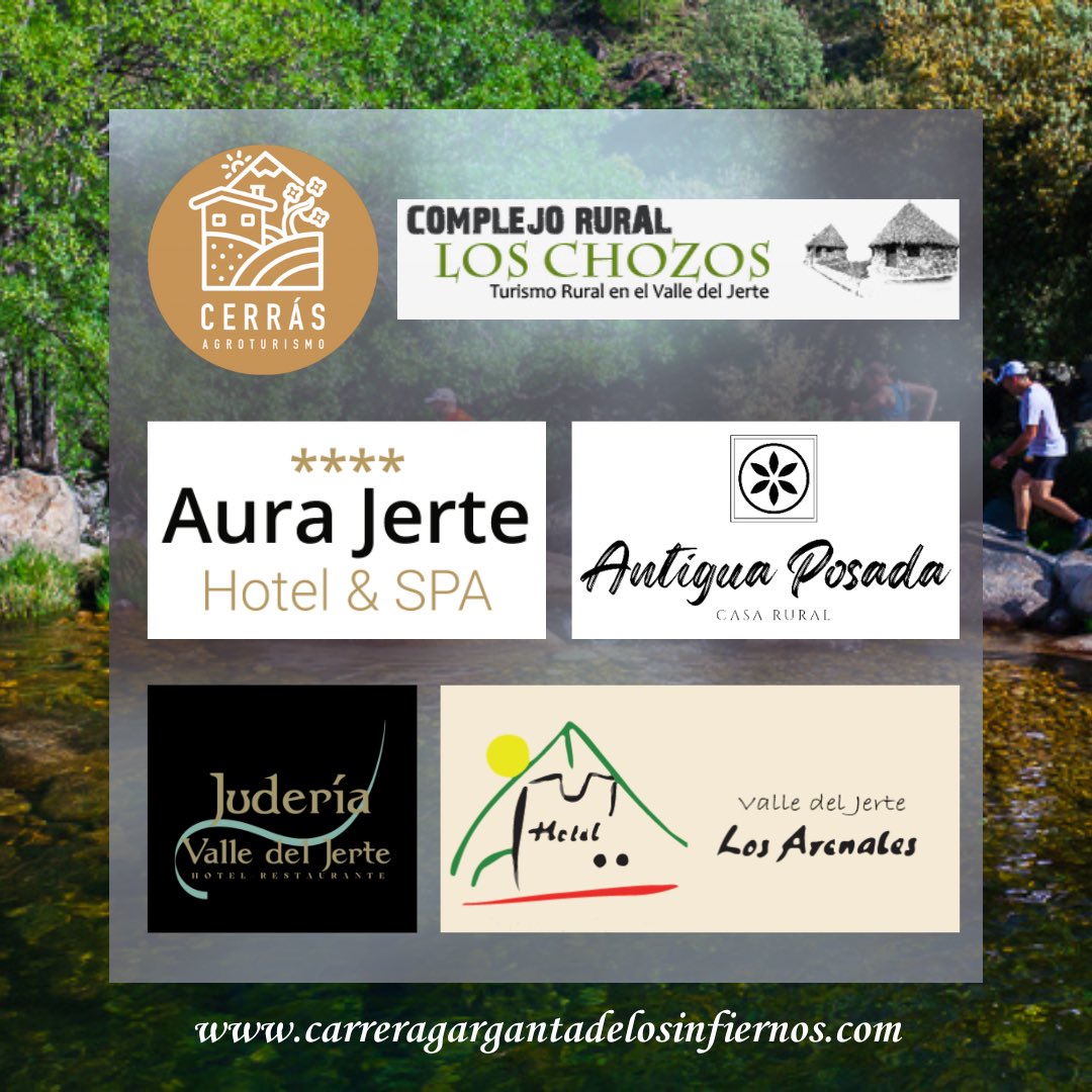 CxMGargdelosInf's tweet photo. 🔹PATROCINADORES🔹

Nada de esto sería posible sin la ayuda de nuestros colaboradores. Hospedaje 🏡 (2/10).

#CxMGargantaDeLosInfiernos #CDJerte #Trail #Jerte #Abril https://t.co/7GlnjAy48o