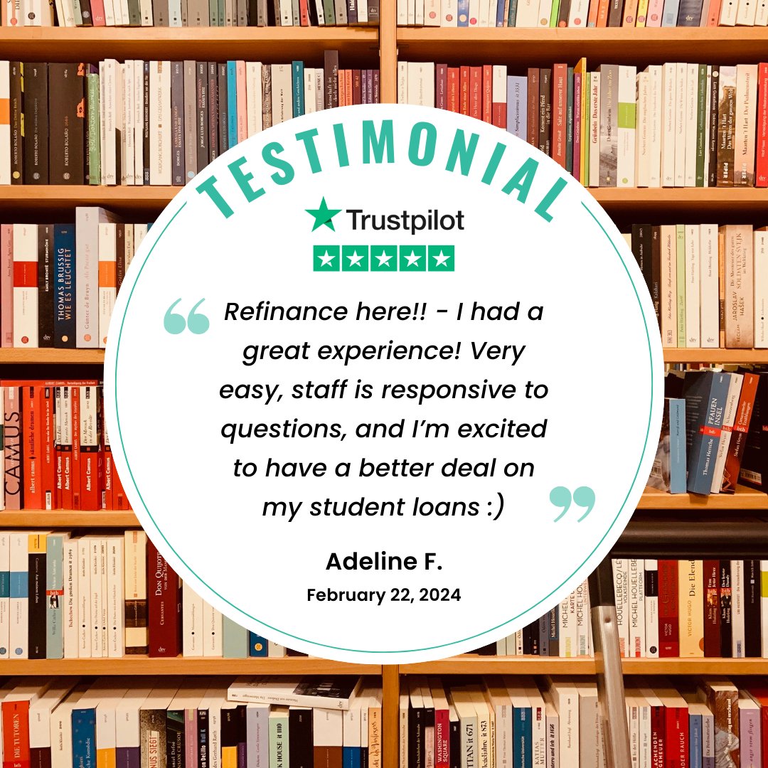 RIStudentLoan's tweet photo. Score a deal like Adeline! Lower payments and faster repayment may become a reality with RISLA Refinancing ☁️ See if REFI is right for you at https://t.co/OiVIc8PsRI
#refinancing #studentloans #testimonial #trustpilot #excellentrating #college #risla https://t.co/QpvAAWiF1y