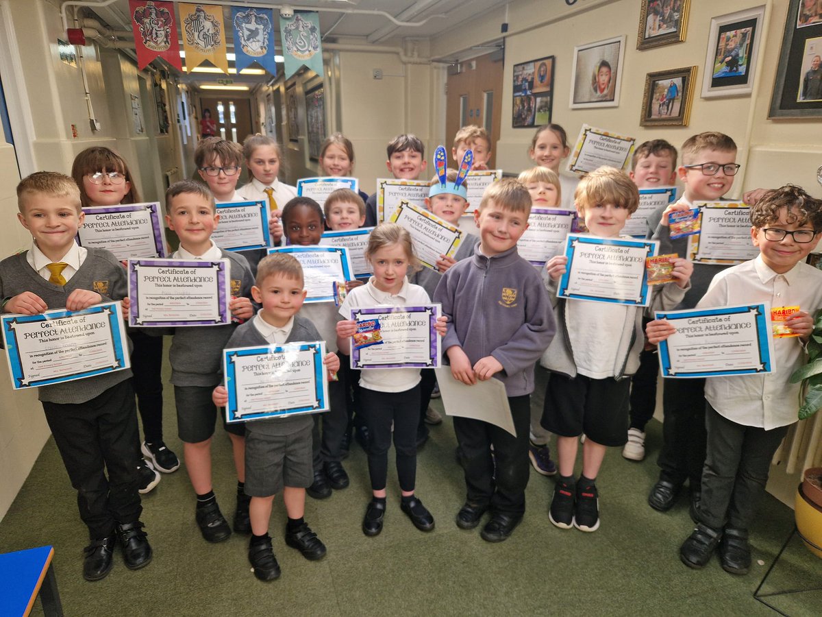 PrimaryDell's tweet photo. A huge well done to these pupils who have achieved 100% attendance for the spring term! #dellfamily #learningatdell https://t.co/ym1y1xrDNB