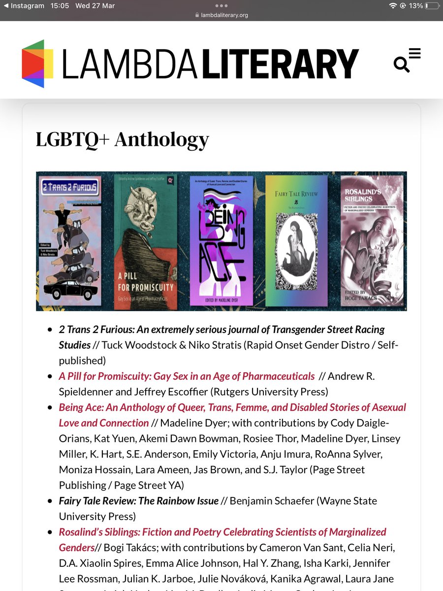 I am so overwhelmed because I can finally share that Being Ace is a 2024 Lammy finalist for the Lambda Literary Awards! lambdaliterary.org/awards/current…